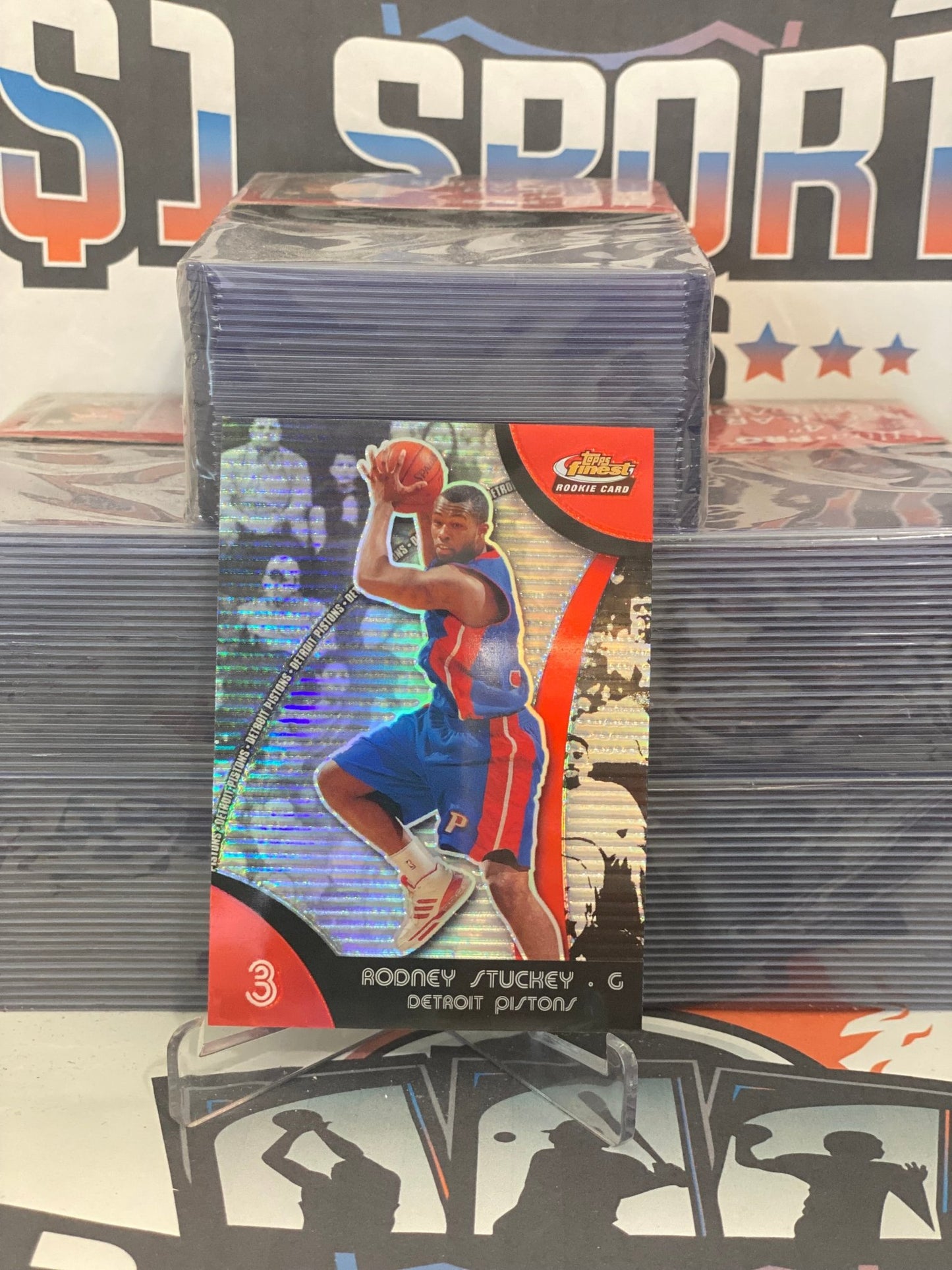 2007 Topps Finest (Refractor) Rodney Stuckey Rookie #99