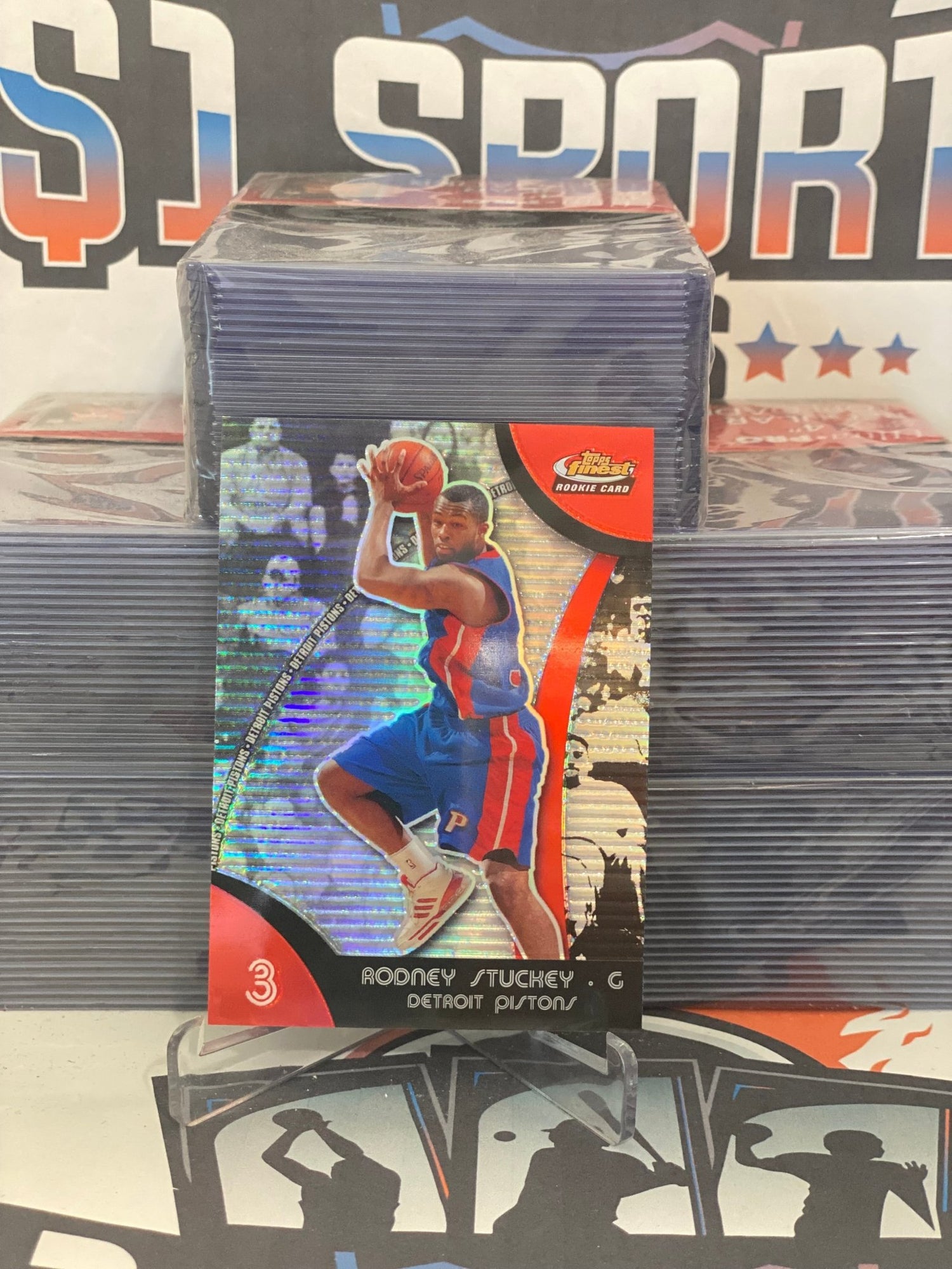 2007 Topps Finest (Refractor) Rodney Stuckey Rookie #99