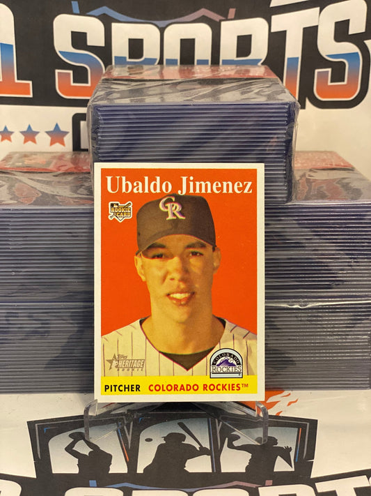 2007 Topps Heritage Ubaldo Jimenez Rookie #459