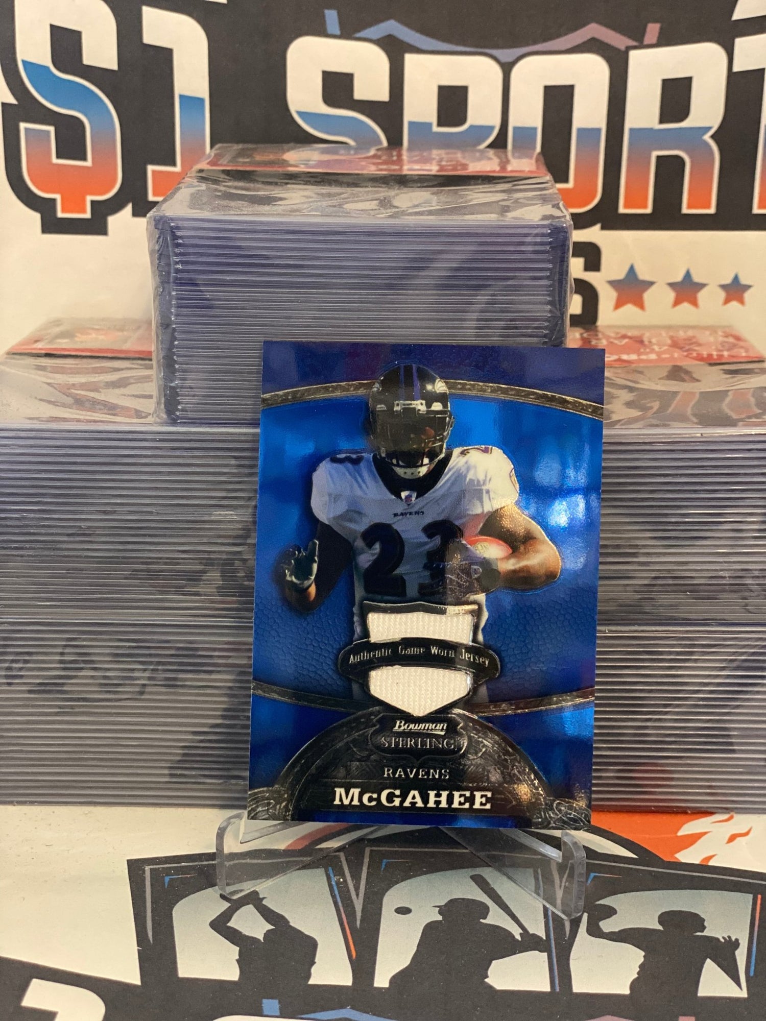 2008 Bowman Sterling (Blue, Relic 060/349) Willis McGahee #69