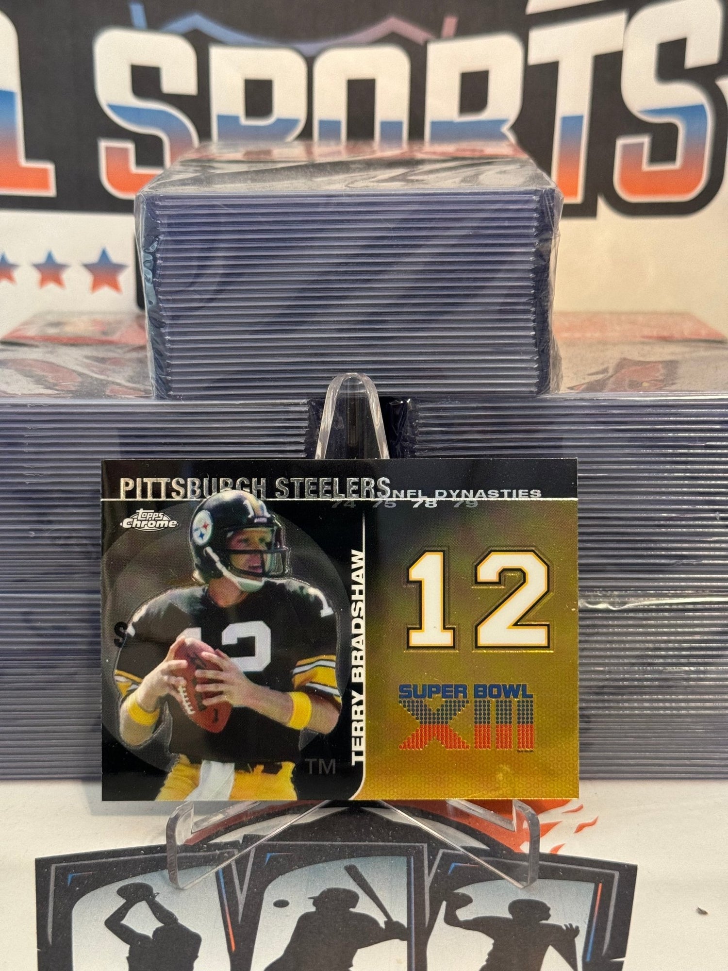 2008 Topps Chrome (NFL Dynasties Tribute) Terry Bradshaw #DYNC-TBR