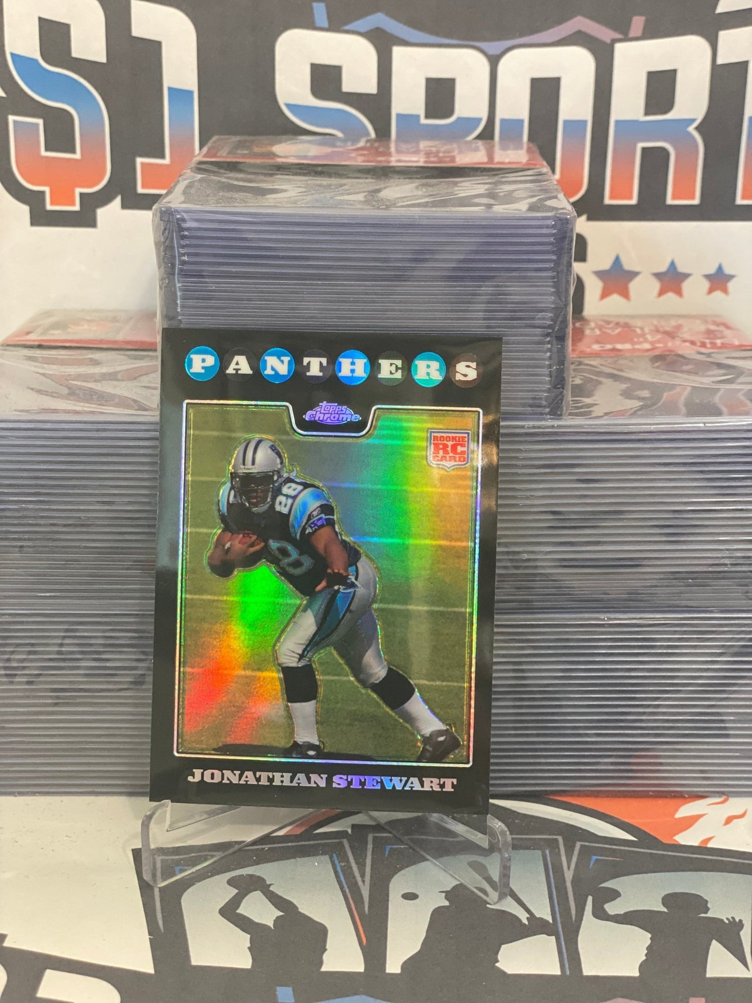 2008 Topps Chrome (Refractor) Jonthan Stewart Rookie #TC183