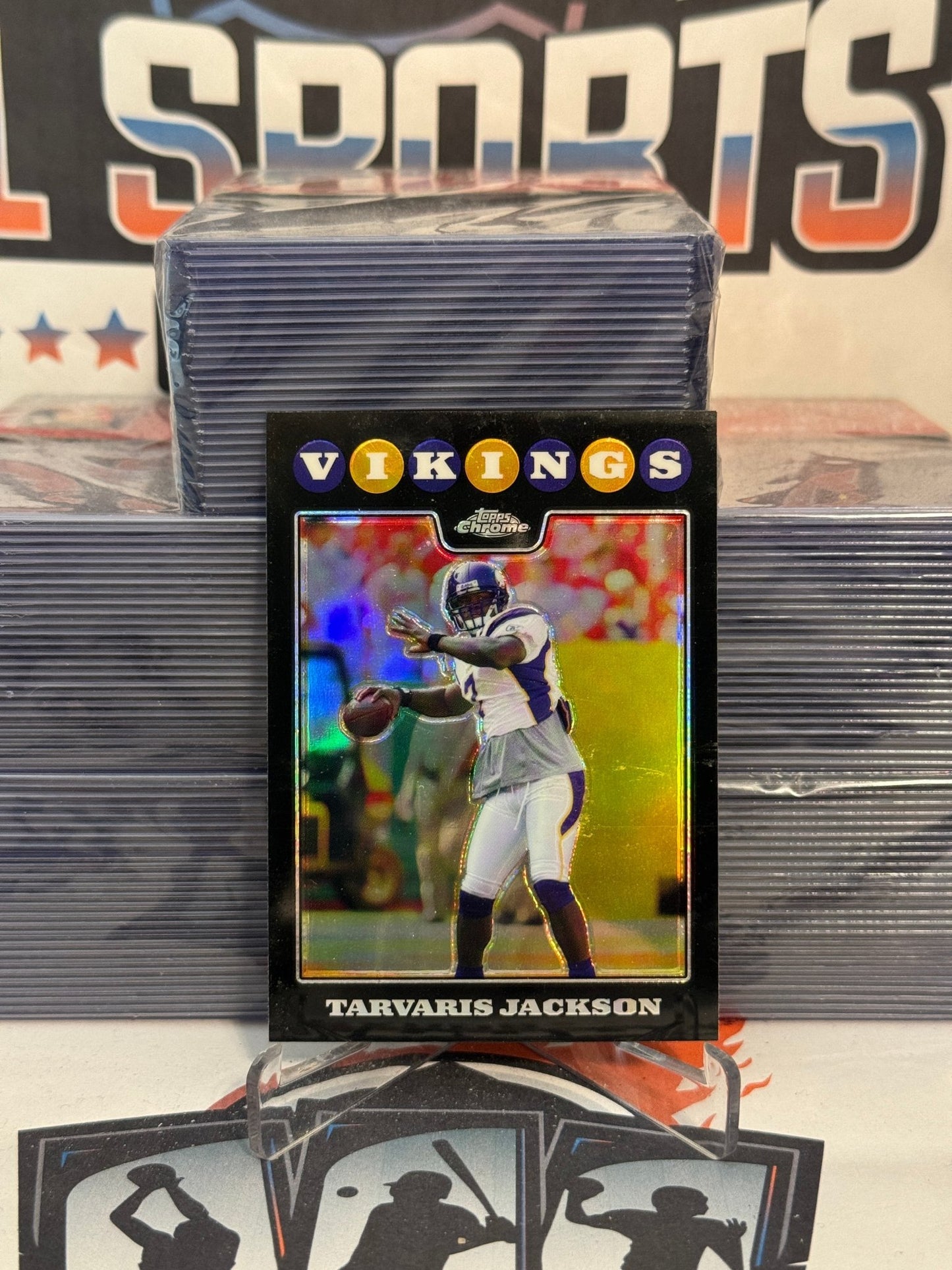 2008 Topps Chrome (Refractor) Tavaris Jackson #TC30