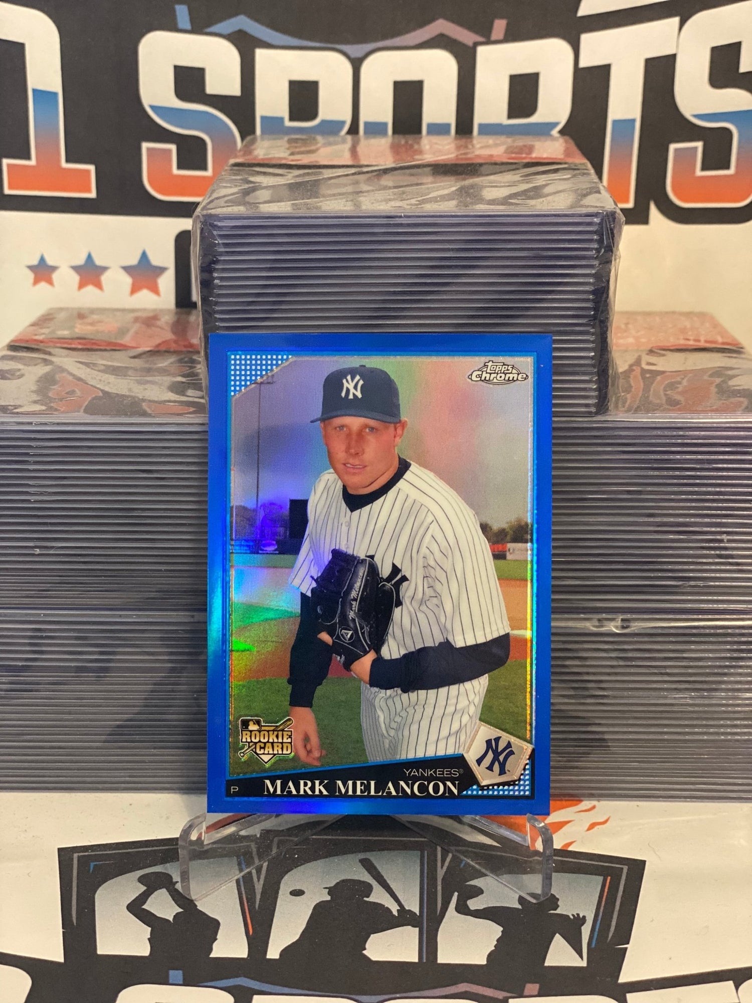 2009 Topps Chrome (Blue Refractor 72/199) Mark Melancon Rookie #216