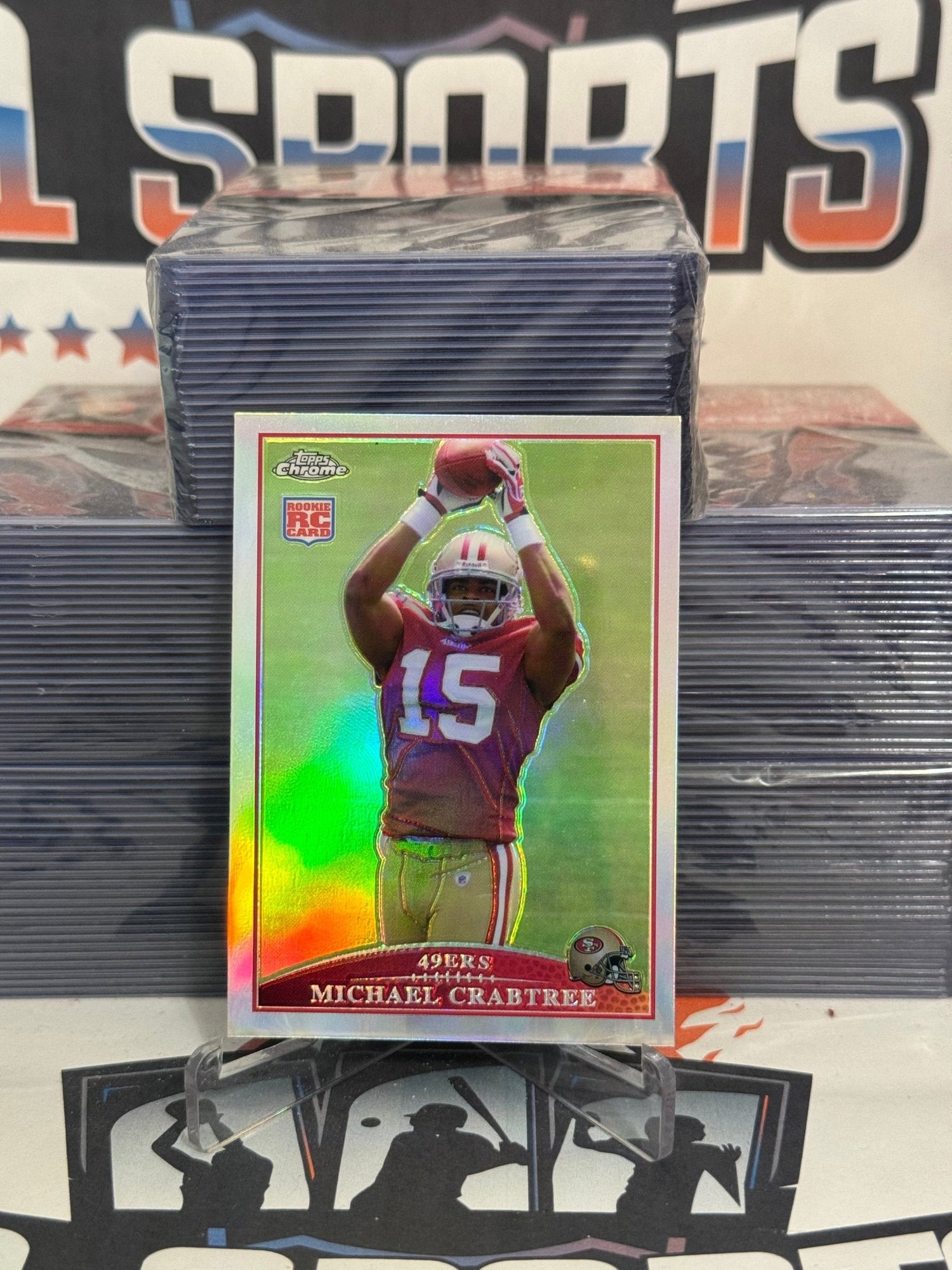 2009 Topps Chrome (Refractor) Michael Crabtree Rookie #TC200