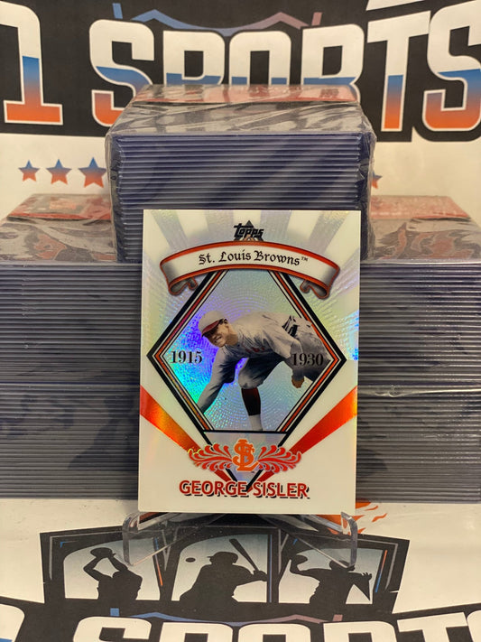 2009 Topps Chrome (Refractror, Legends) George Sisler #PR-10