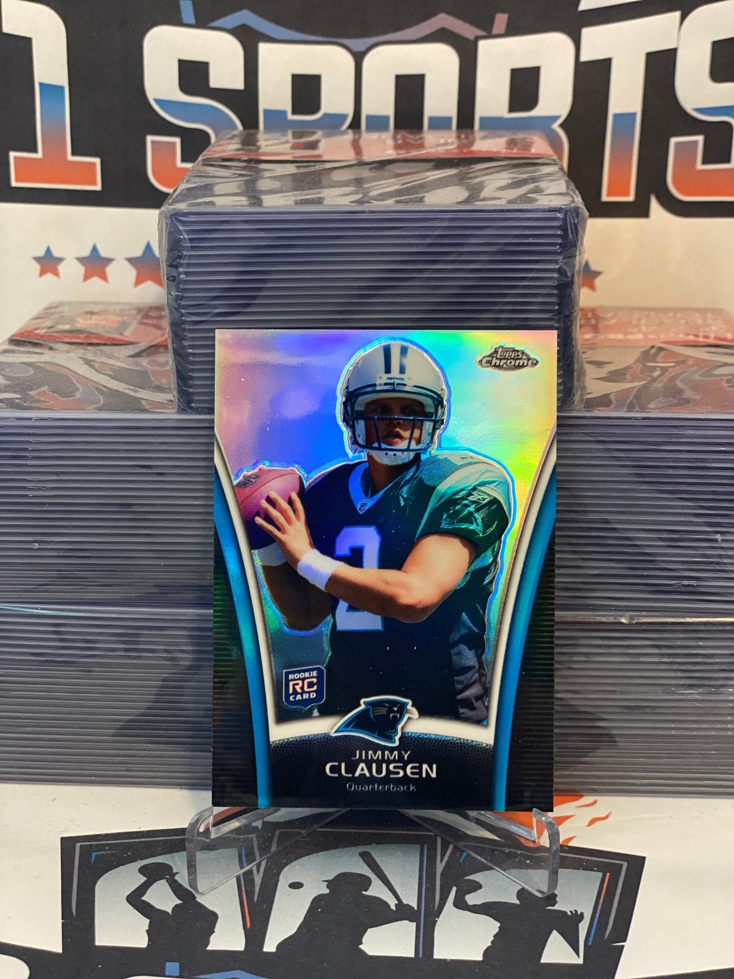 2010 Topps Chrome (Rookie Refractors) Jimmy Clausen #TMB-2