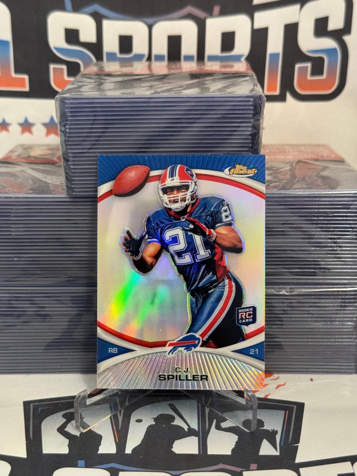 2010 Topps Finest (Refractor) C.J. Spiller Rookie #7