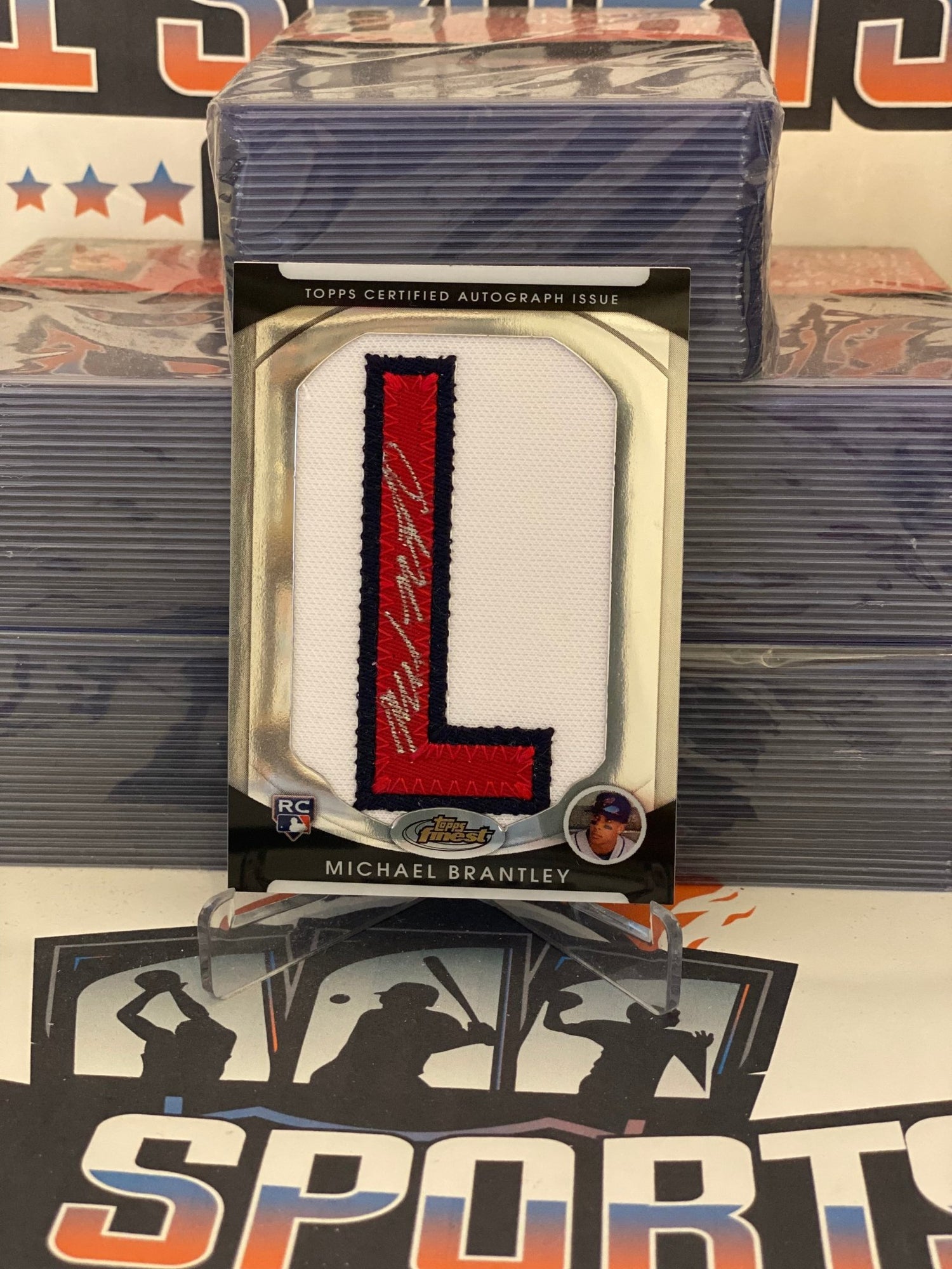 2010 Topps Finest (Rookie Patch Auto Relic 113/134) Michael Brantley #156