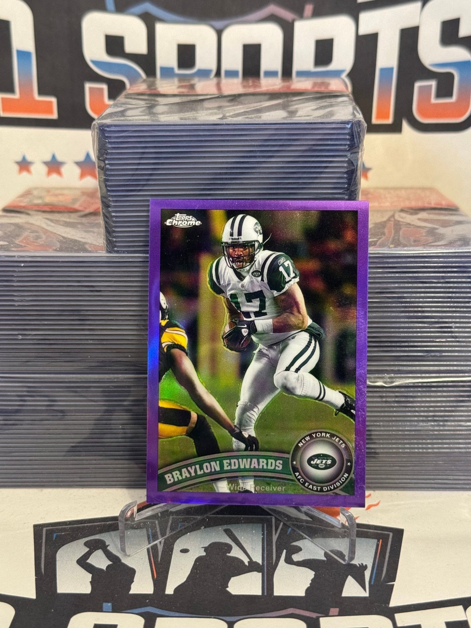 2011 Topps Chrome (Purple Refractor 421/499) Braylon Edwards #138