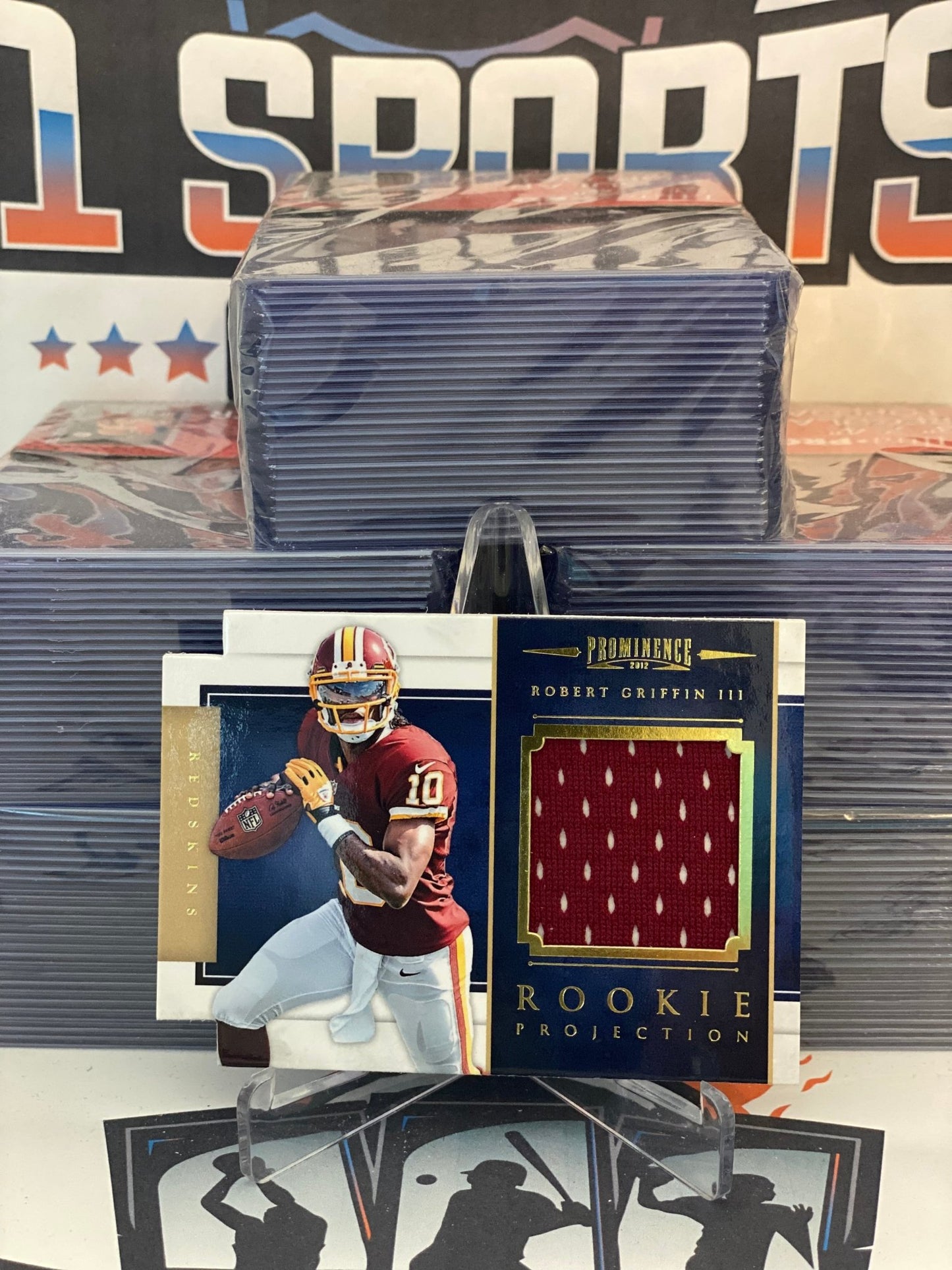 2012 Panini Prominance (Rookie Projection Relic 046/299) Robert Griffin III #20