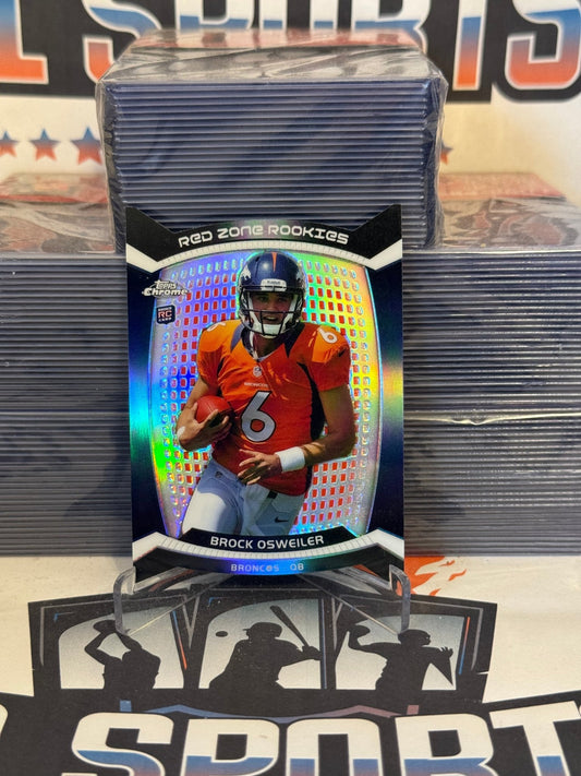 2012 Topps Chrome (Red Zone Rookies) Brock Osweiler #RZDC-9