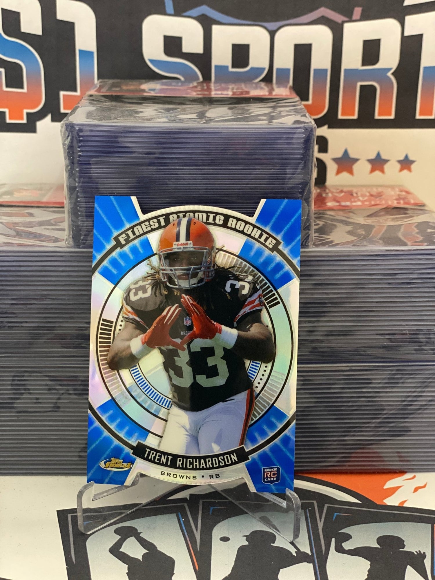 2012 Topps Finest (Atomic Rookies) Trent Richardson #FAR-TR