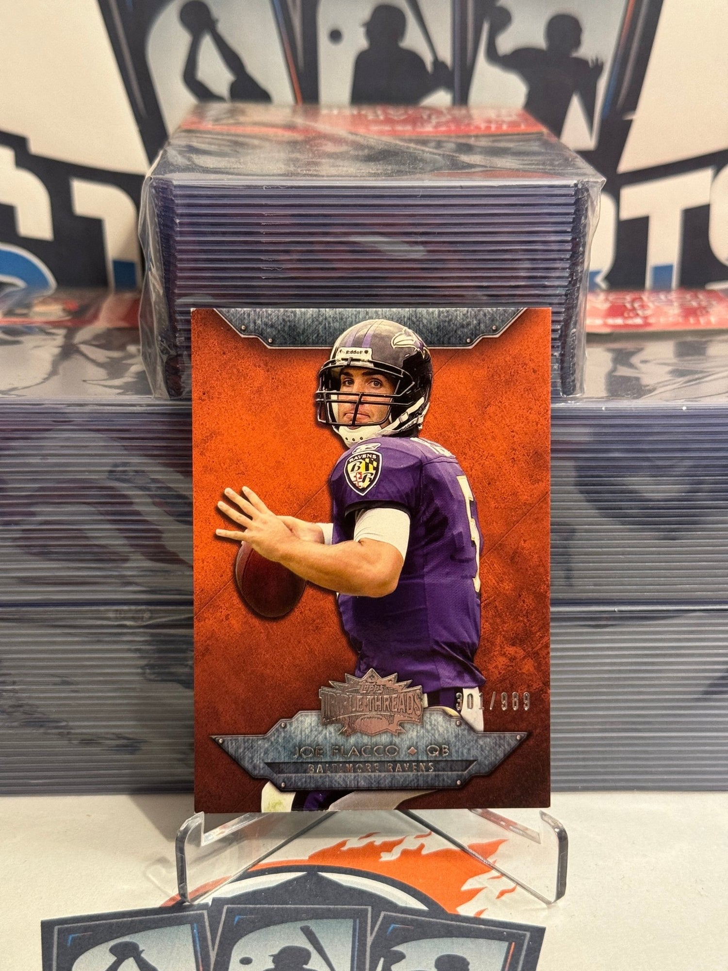 2012 Topps Triple Threads (Red 301/989) Joe Flacco #12