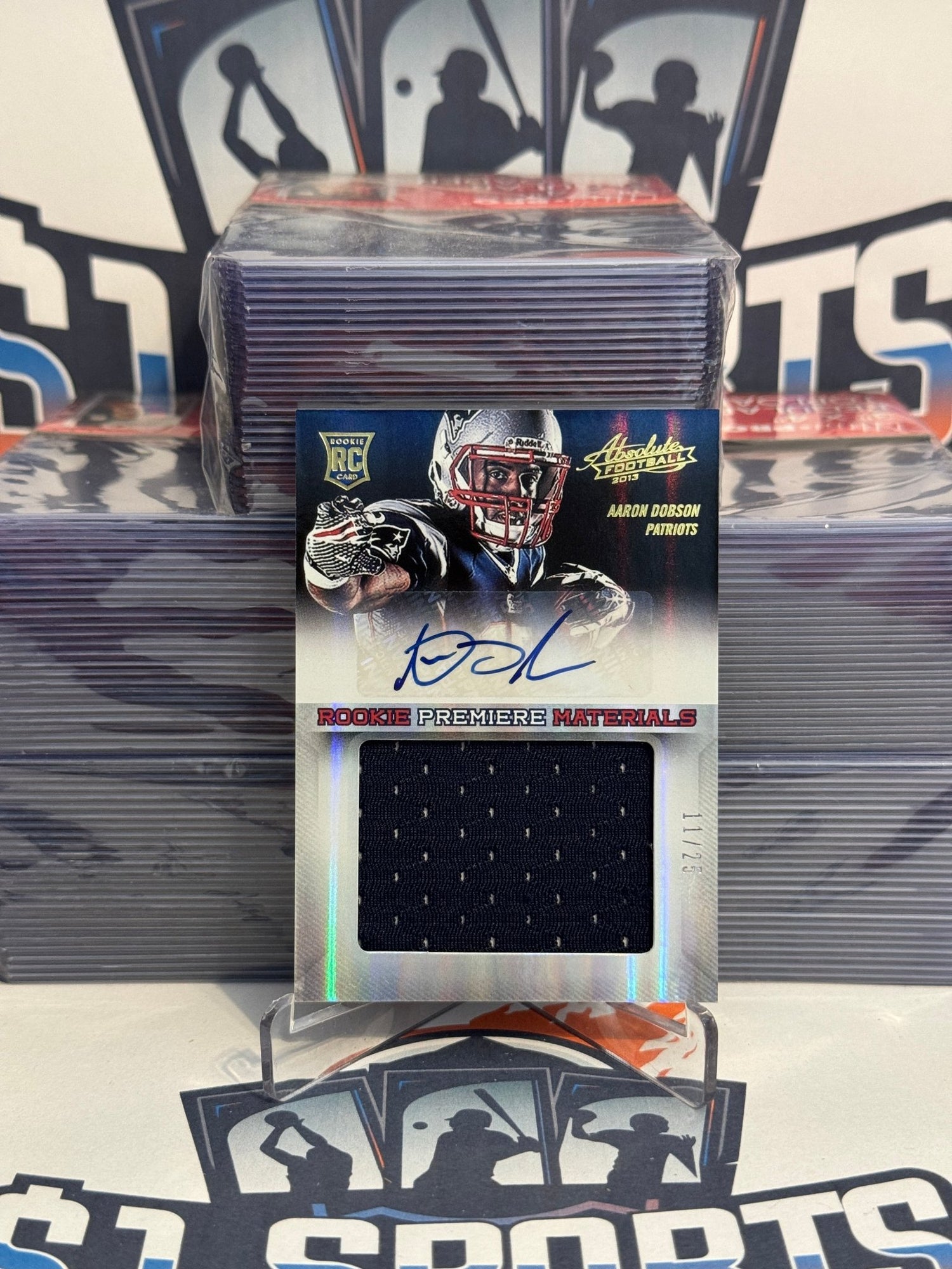 2013 Panini Absolute (Premiere Materials, Rookie Patch Relic Auto RPA 11/25) Aaron Dobson #201