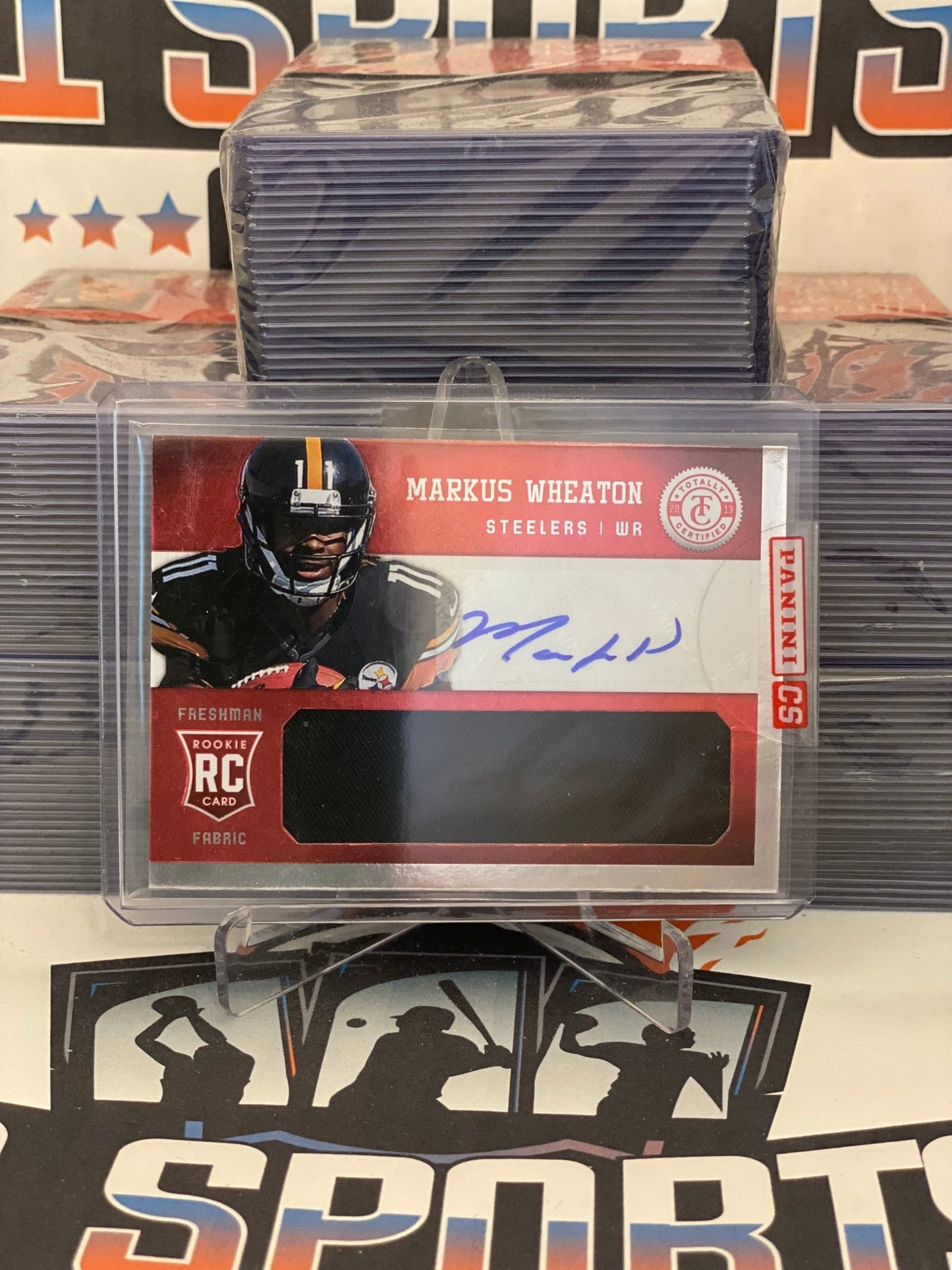 2013 Panini Totally Certified (Red, Rookie Patch Auto Relic 116/299) Markus Weaton #234