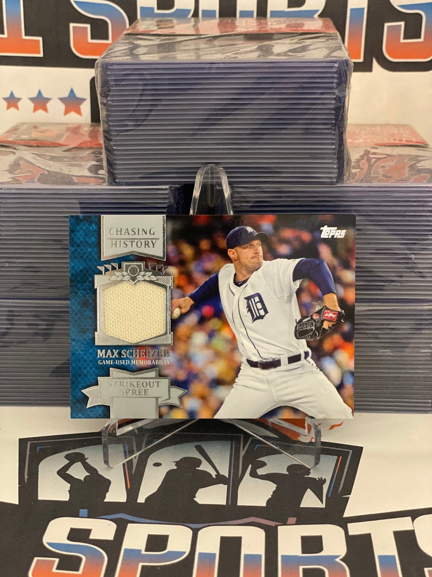 2013 Topps (Chasing History Relic) Max Scherzer #CHR-MS