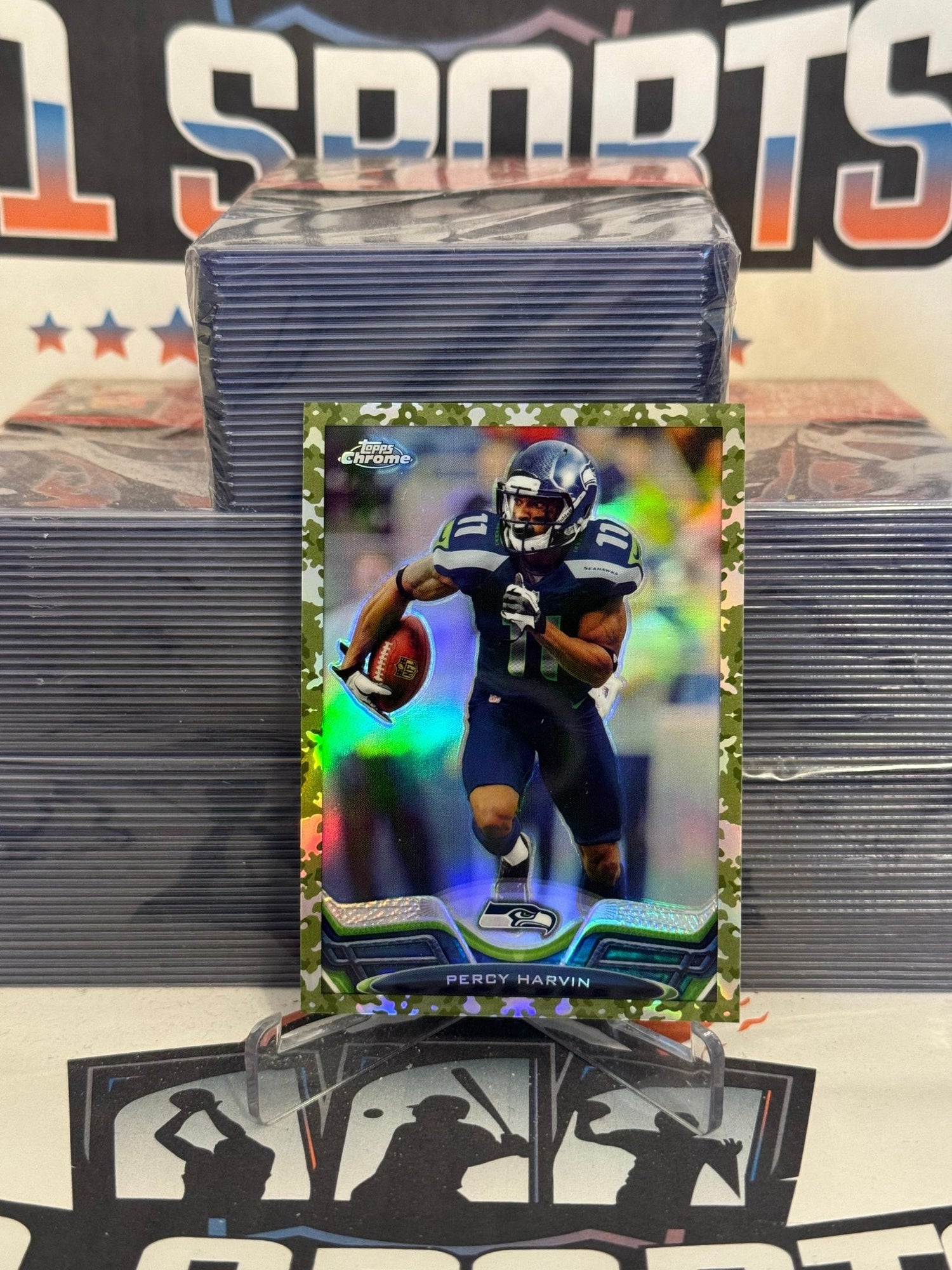 2013 Topps Chrome (Camo Refractor 414/499) Percy Harvin #43