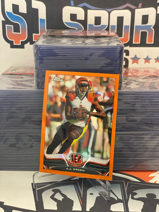 2013 Topps Chrome (Orange Refractor) A.J. Green #213