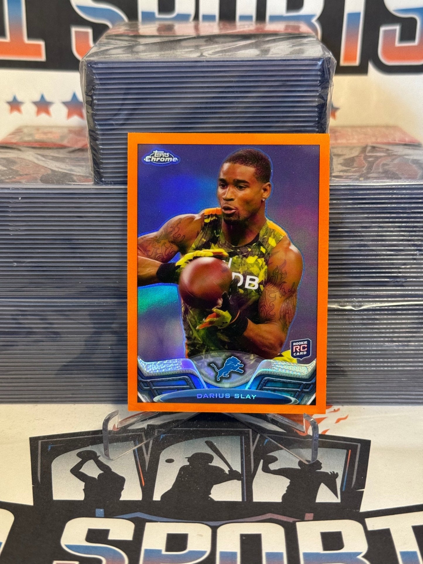 2013 Topps Chrome (Orange Refractor) Darius Slay Rookie #167