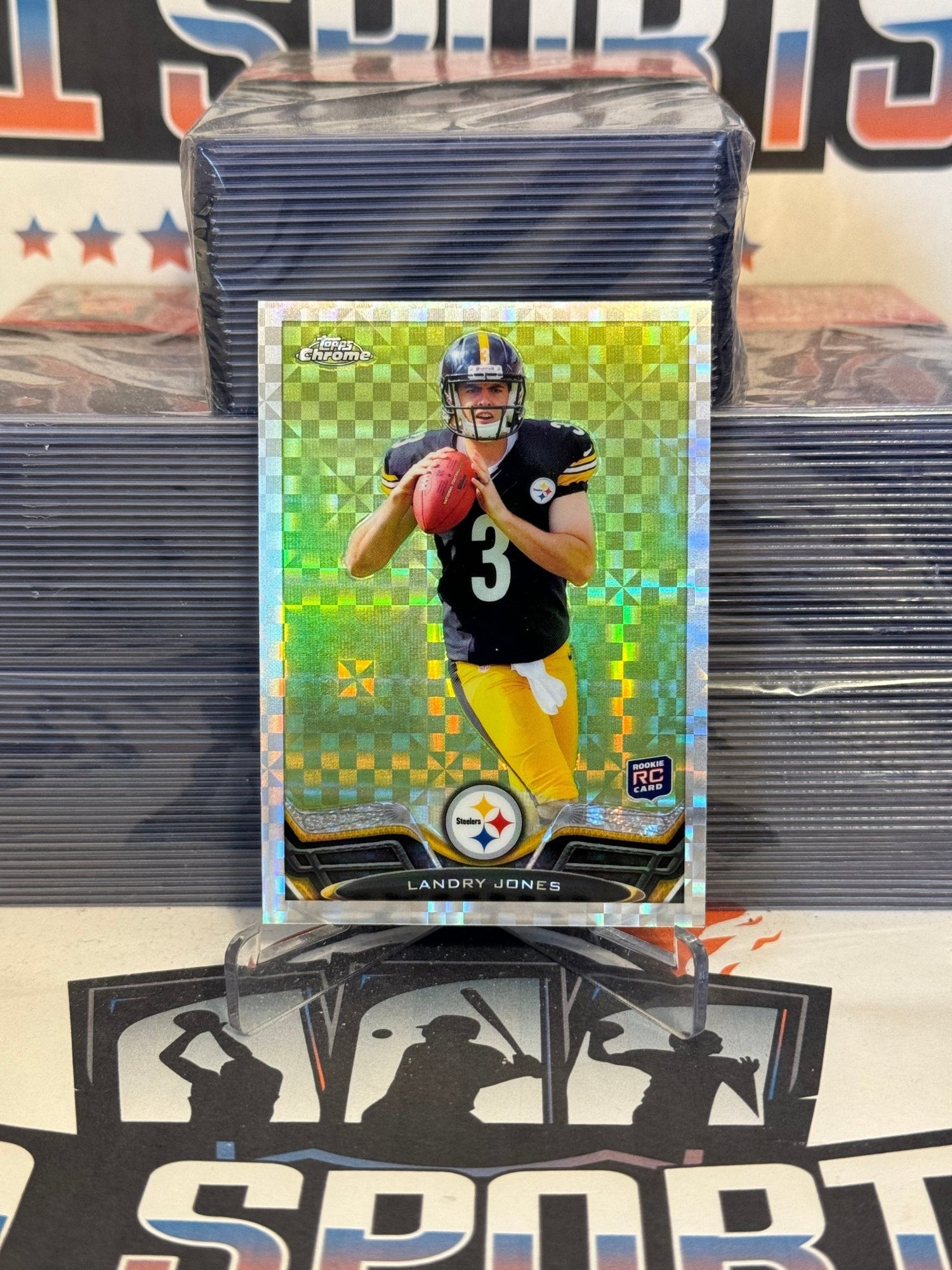 2013 Topps Chrome (X-Fractor) Landry Jones Rookie #98
