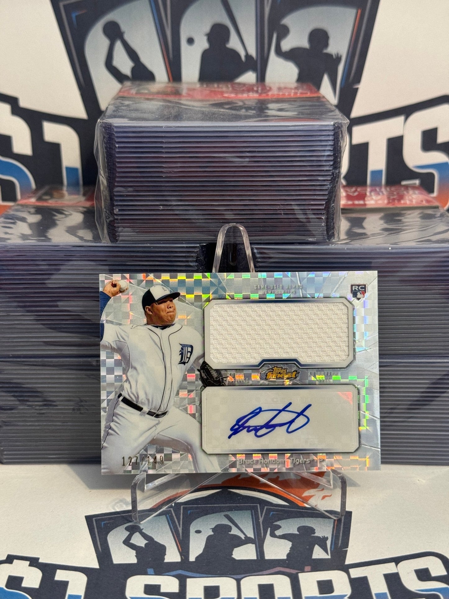 2013 Topps Finest (Xfractor Auto 127/149) Bruce Rondon Rookie #AJR-BR