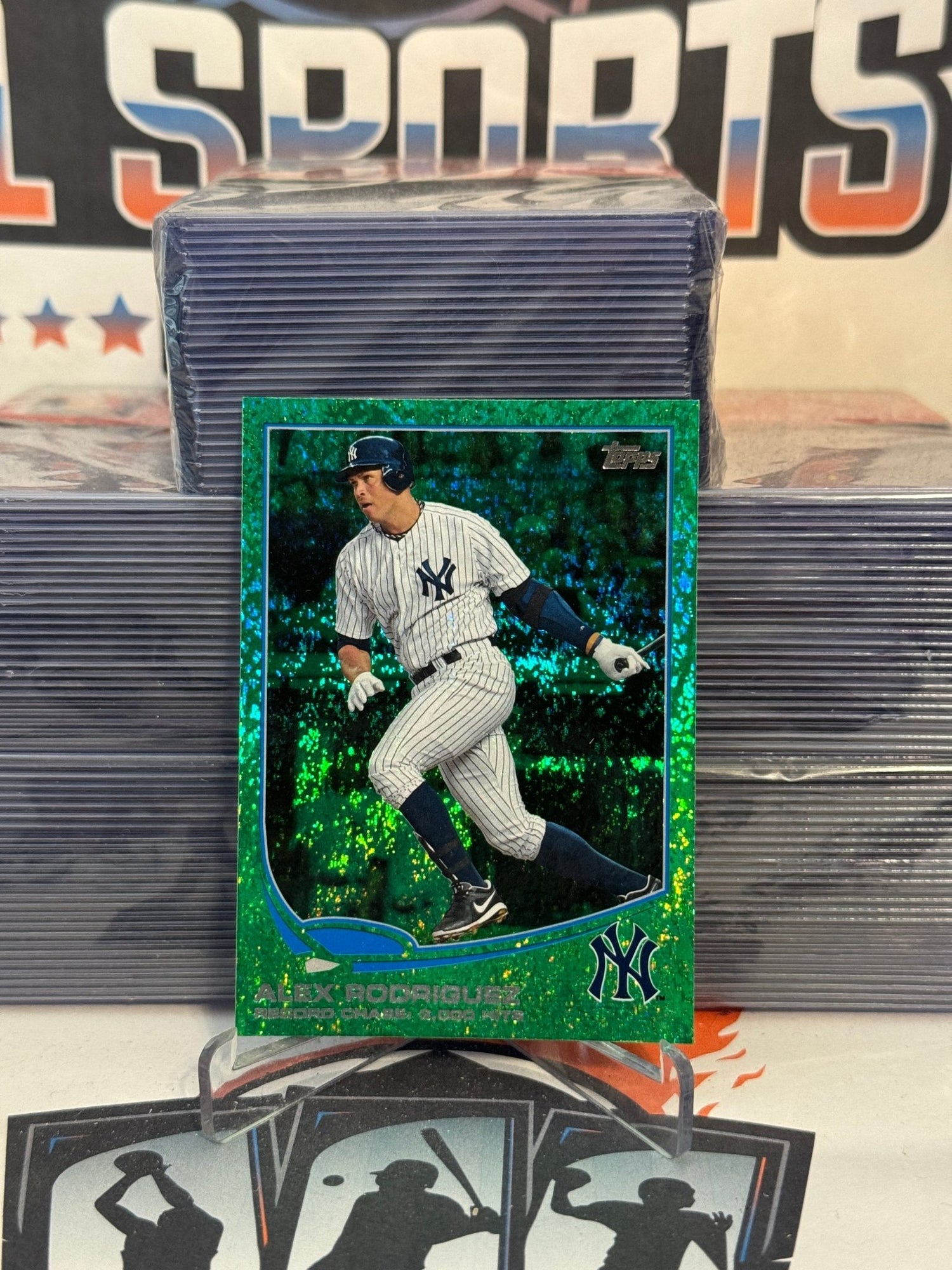 2013 Topps (Green Foil, Record Chase Checklist) Alex Rodriguez #303