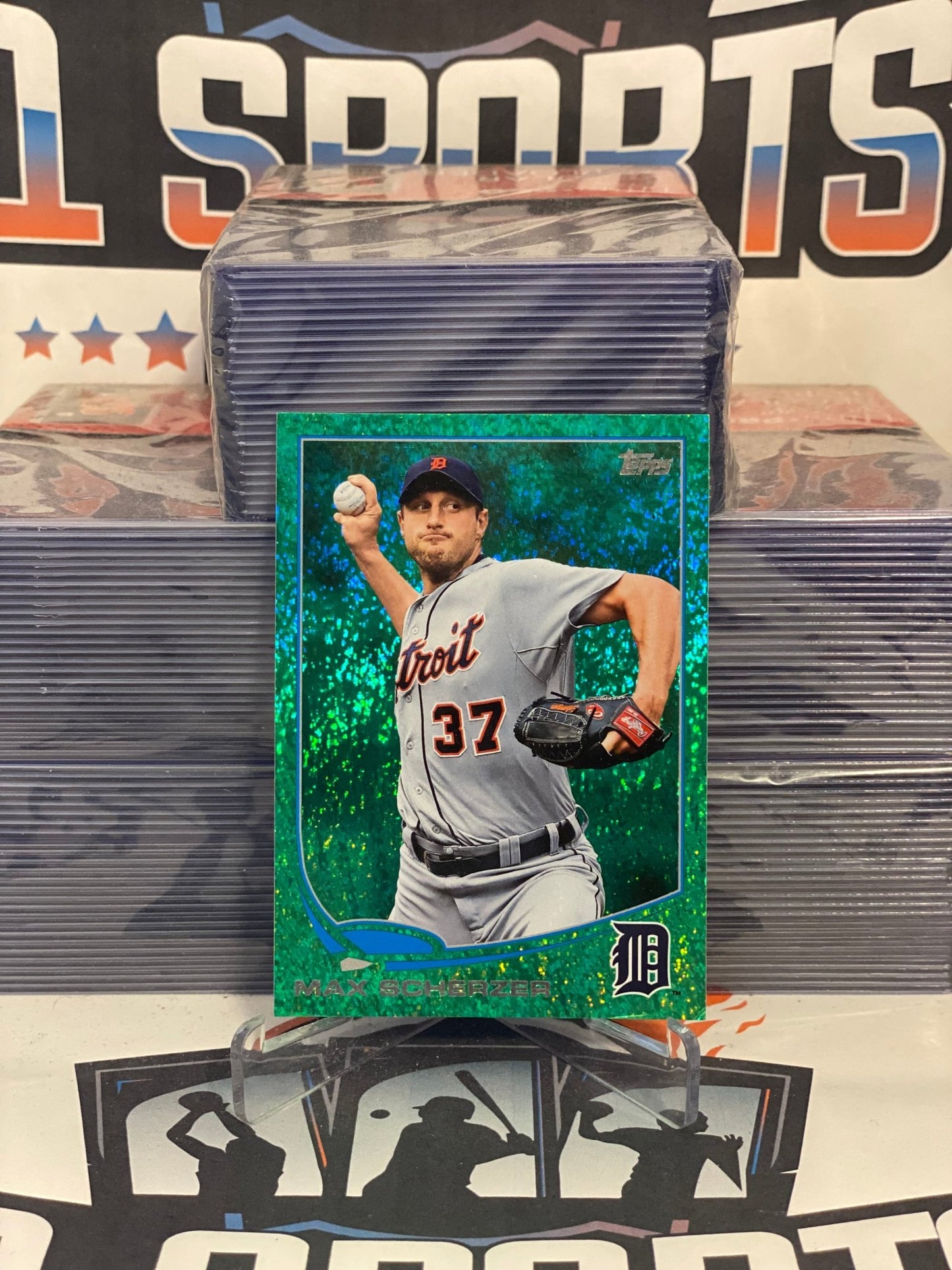 2013 Topps (Green Sparkle) Max Scherzer #37