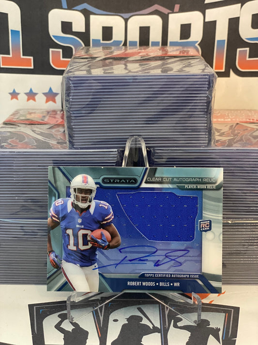 2013 Topps Strata (Clear Cut Autograph Relic) Robert Woods Rookie #CCAR-RW