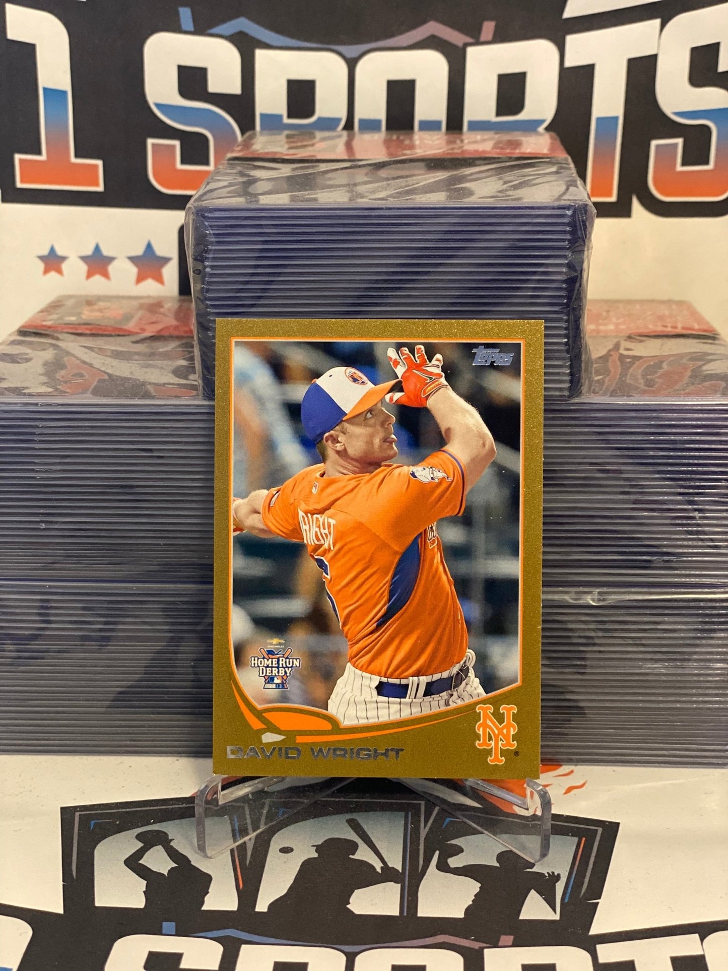 2013 Topps Update (Gold, Home Run Derby 1898/2013) David Wright #US129