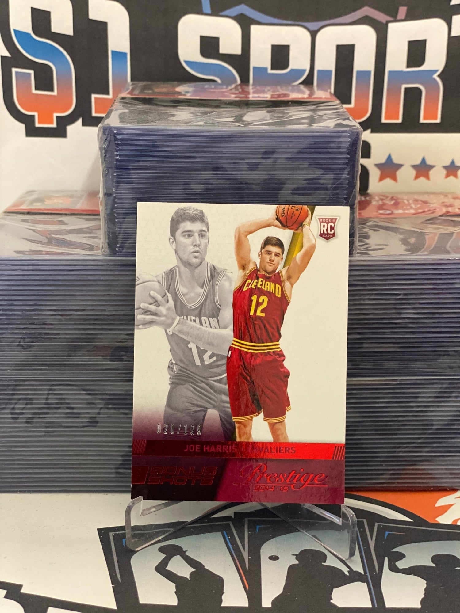 2014 Panini Prestige (Red, Bonus Shots 020/199) Joe Harris Rookie #188