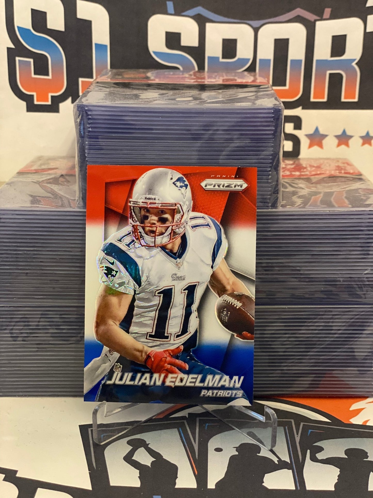 2014 Panini Prizm (Red White Blue Prizm) Julian Edelman #34