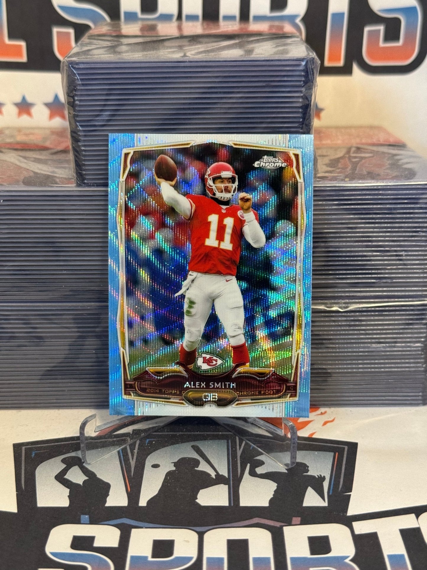 2014 Topps Chrome (Blue Wave Refractor) Alex Smith #54