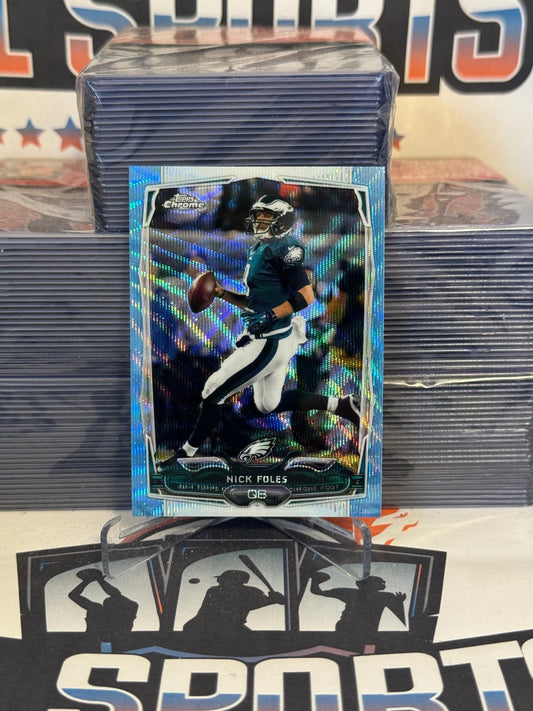 2014 Topps Chrome (Blue Wave Refractor) Nick Foles #109
