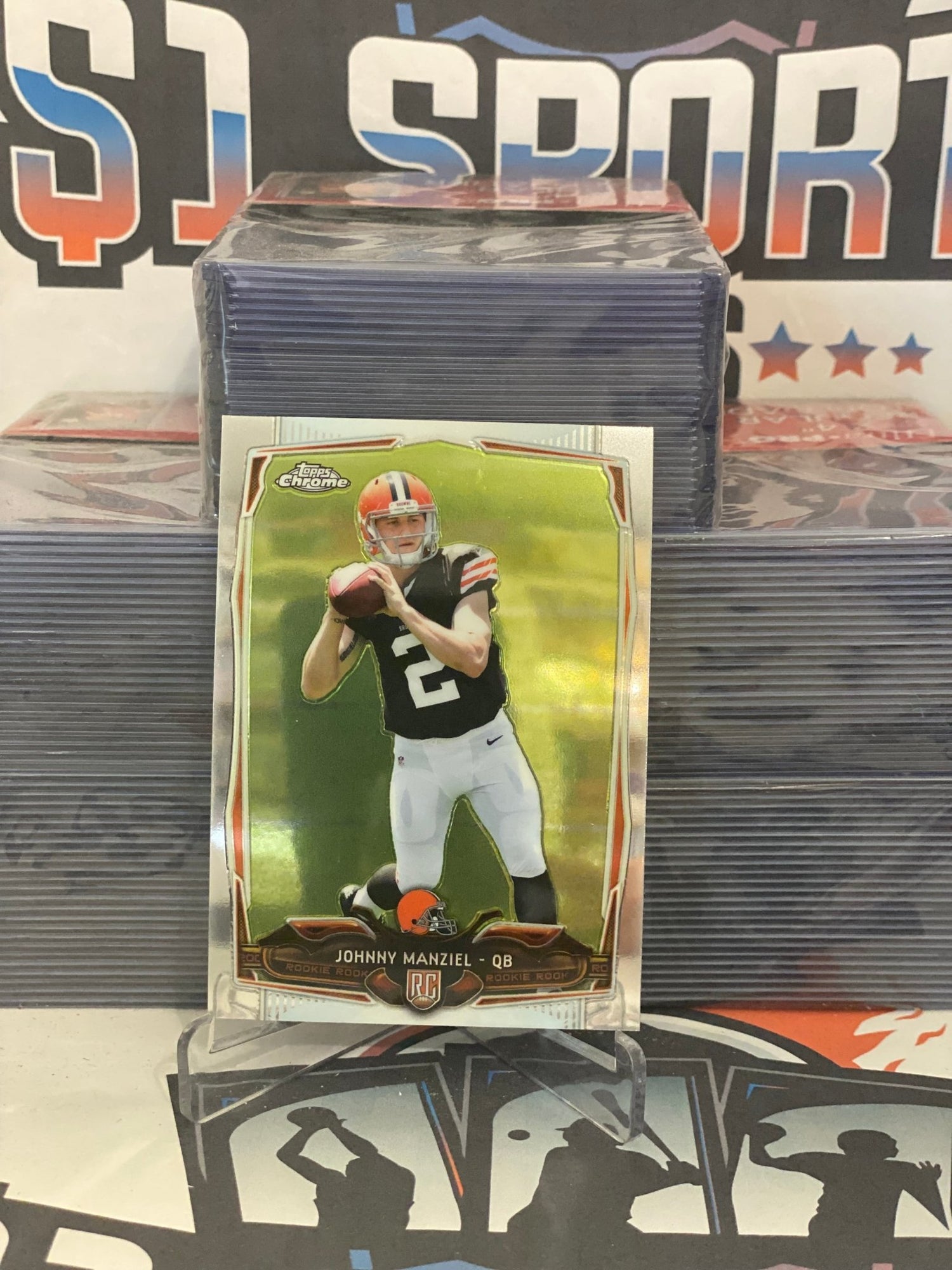 2014 Topps Chrome Johnny Maziel Rookie #169