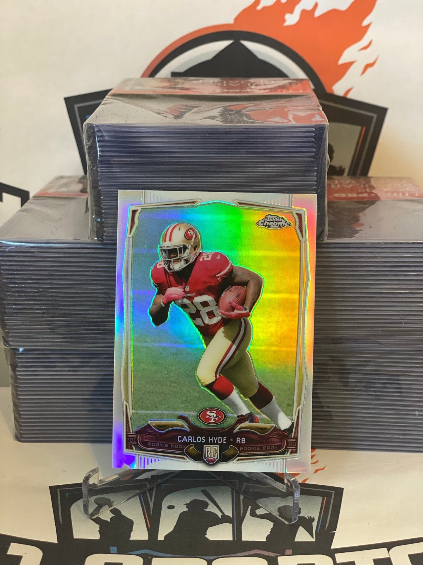 2014 Topps Chrome (Refractor) Carlos Hyde Rookie #158