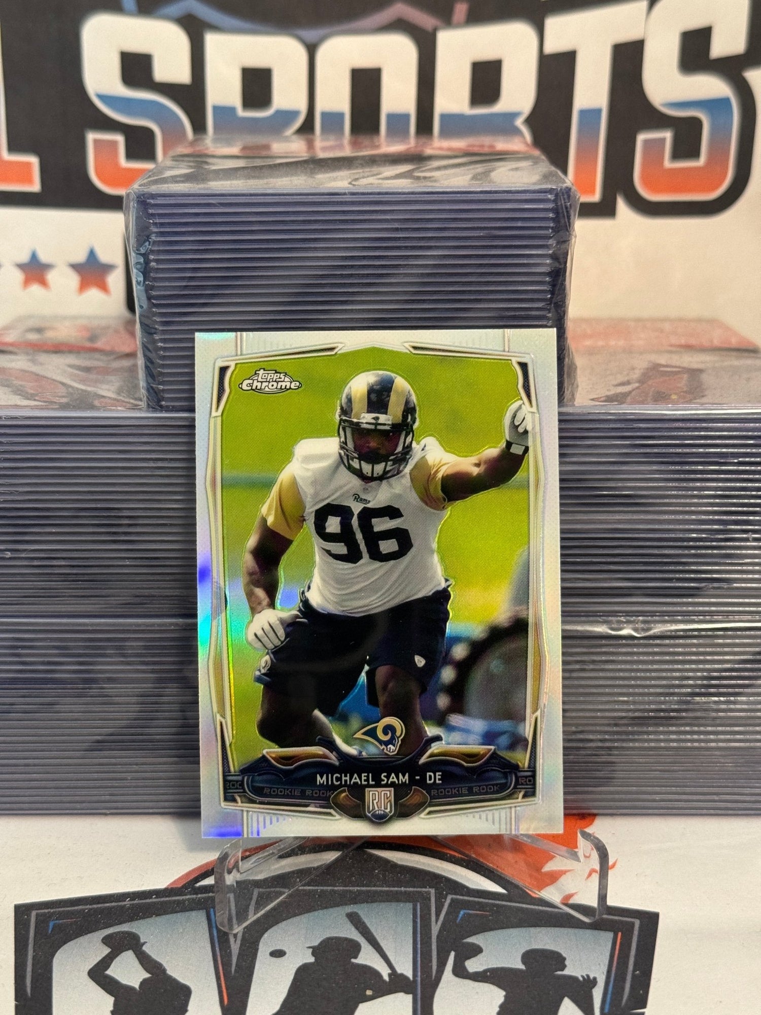 2014 Topps Chrome (Refractor) Michael Sam Rookie #174