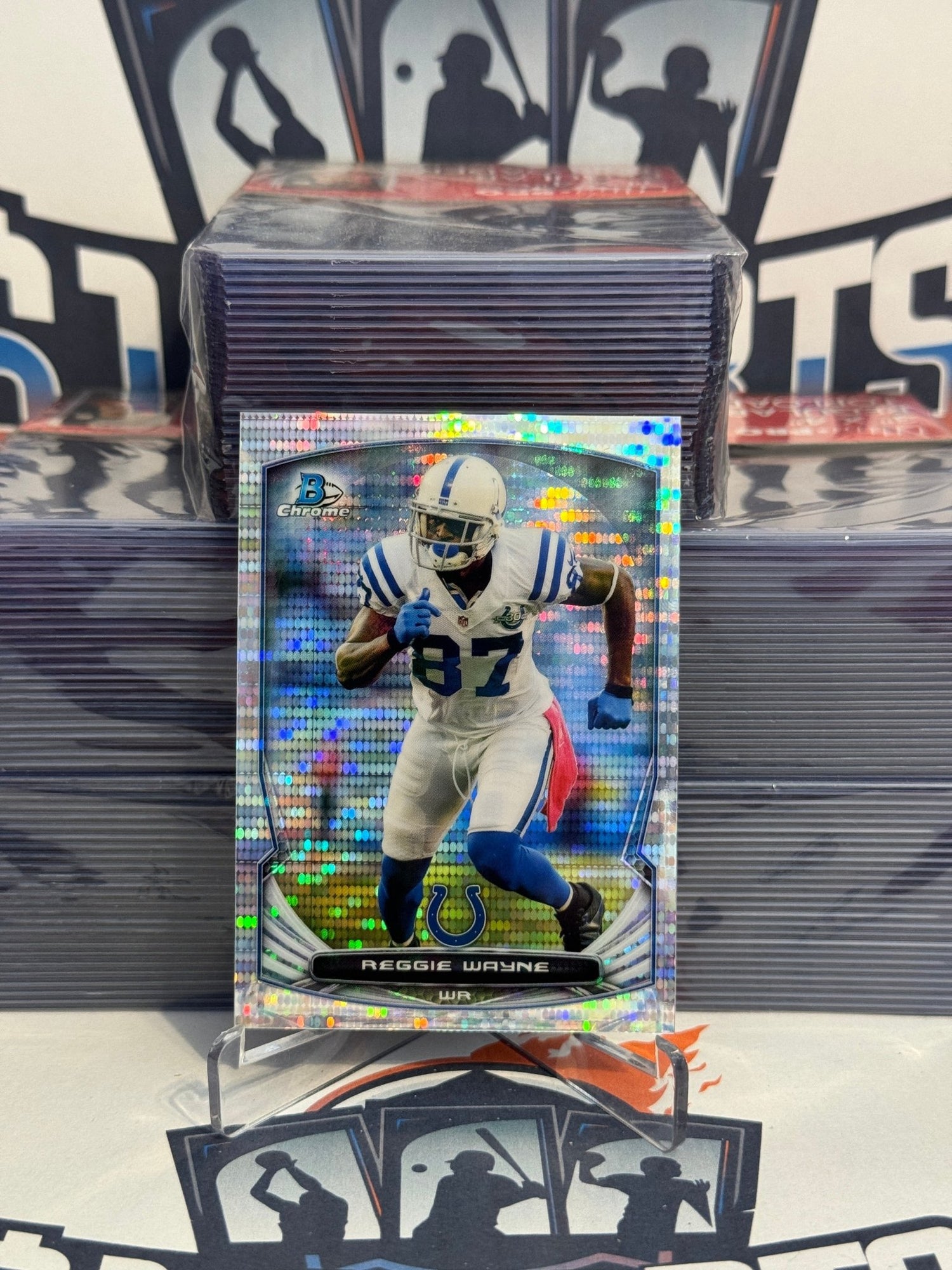 2014 Topps Chrome (Silver Pulsar Prizm 5/271) Reggie Wayne #93