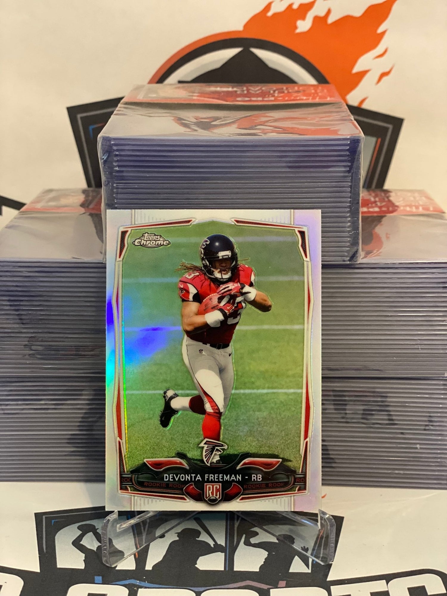 2014 Topps Chrome (Silver Refractor) Devonta Freeman Rookie #216