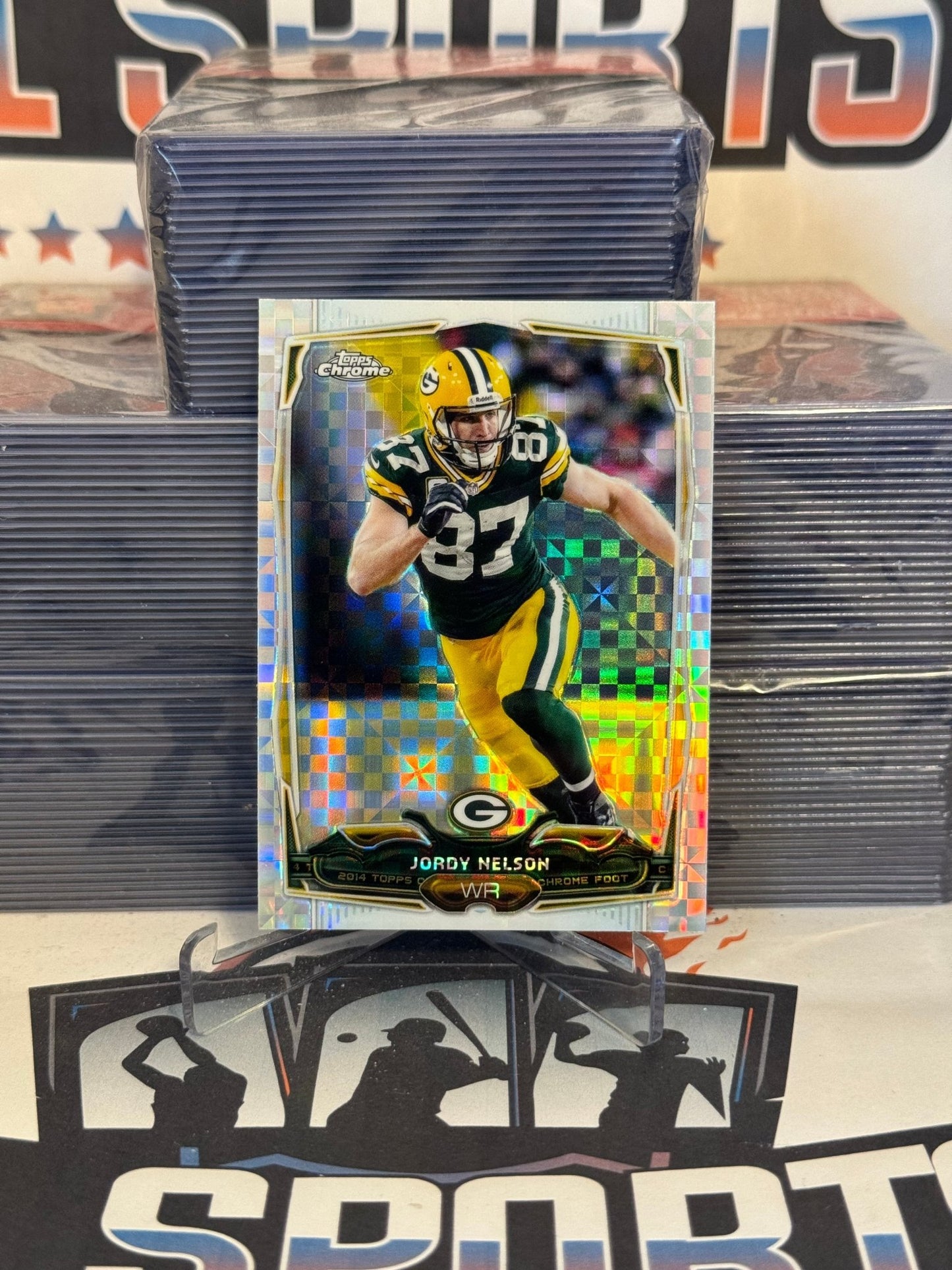 2014 Topps Chrome (X-Fractor) Jordy Nelson #100