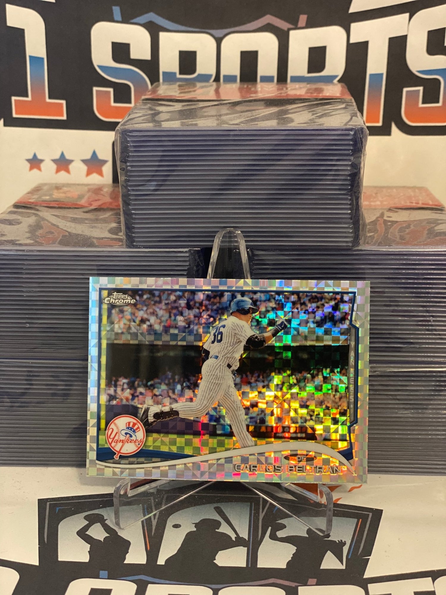 2014 Topps Chrome (X-Fractor Refractor) Carlos Beltran #179