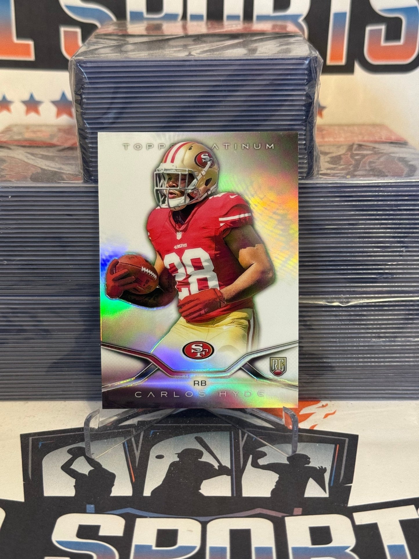 2014 Topps Platinum Carlos Hyde Rookie #127