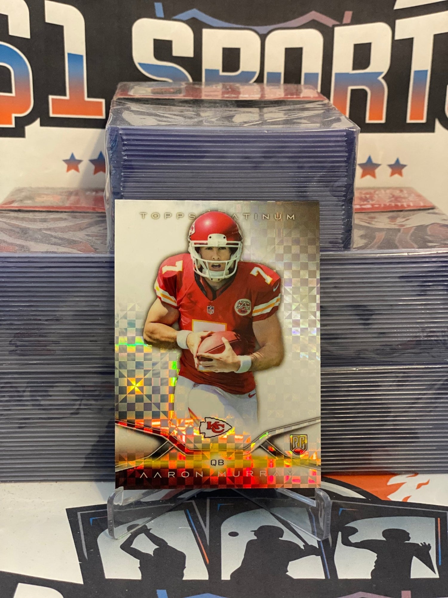 2014 Topps Platinum (X-Fractor Refractor) Aaron Murray Rookie #115