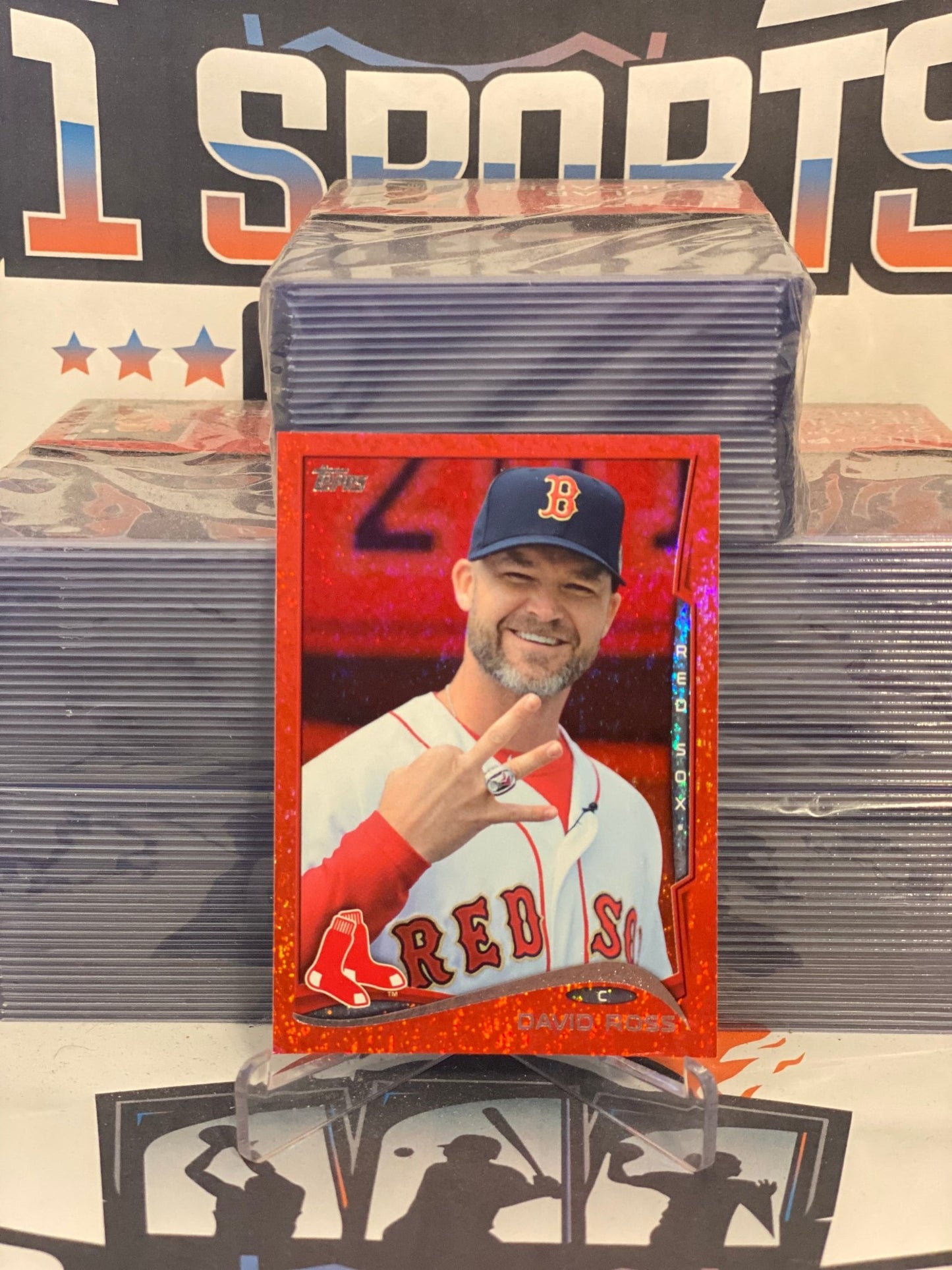 2014 Topps Update (Red Foil) David Ross #US-60