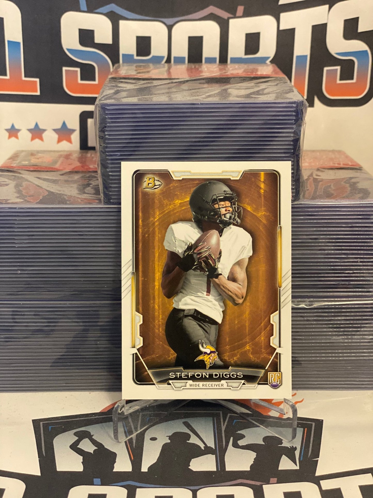 2015 Bowman Stefon Diggs Rookie #50