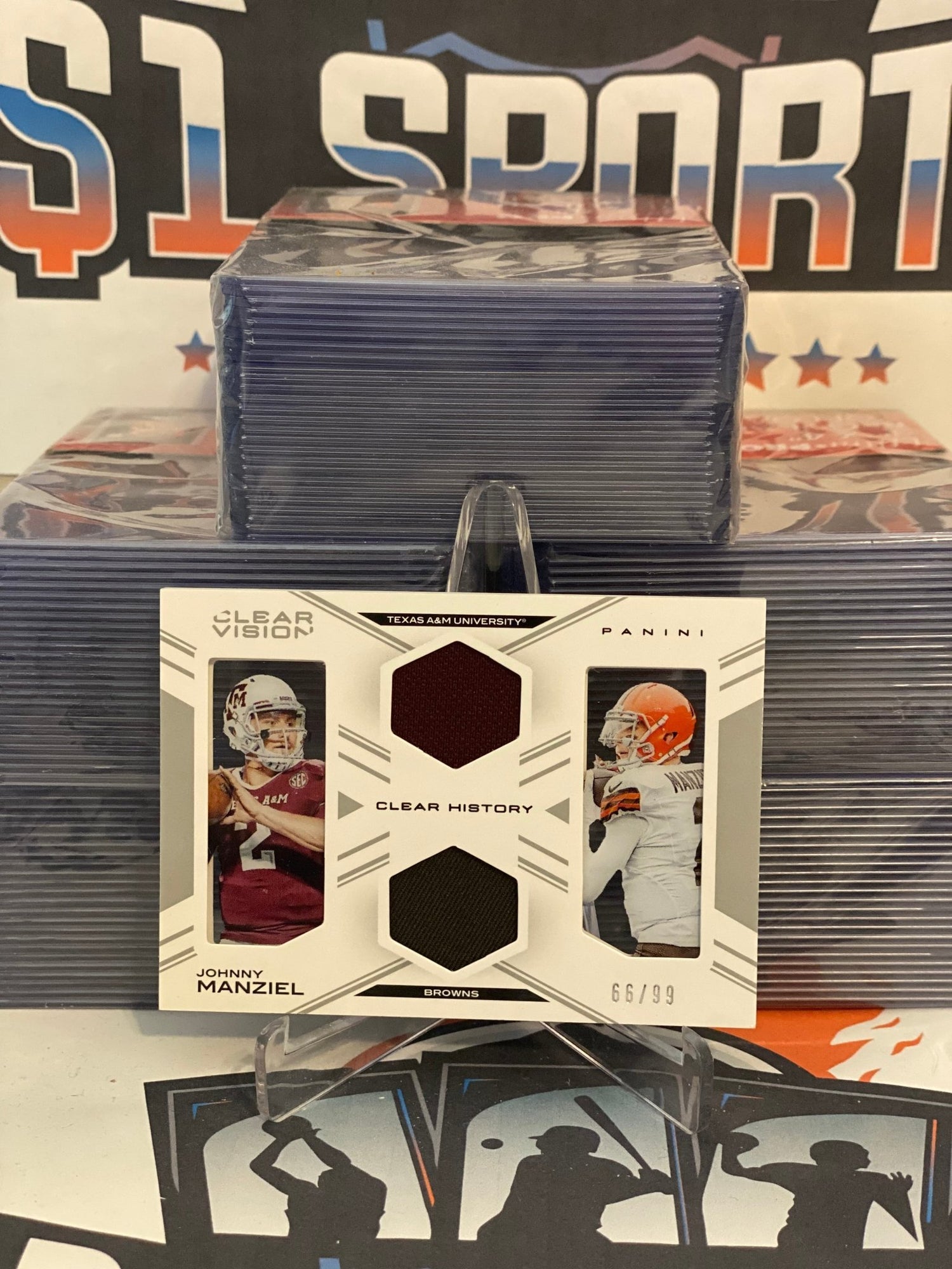 2015 Panini Clear Vision (Clear History 66/99) Johnny Manziel #CH-JF