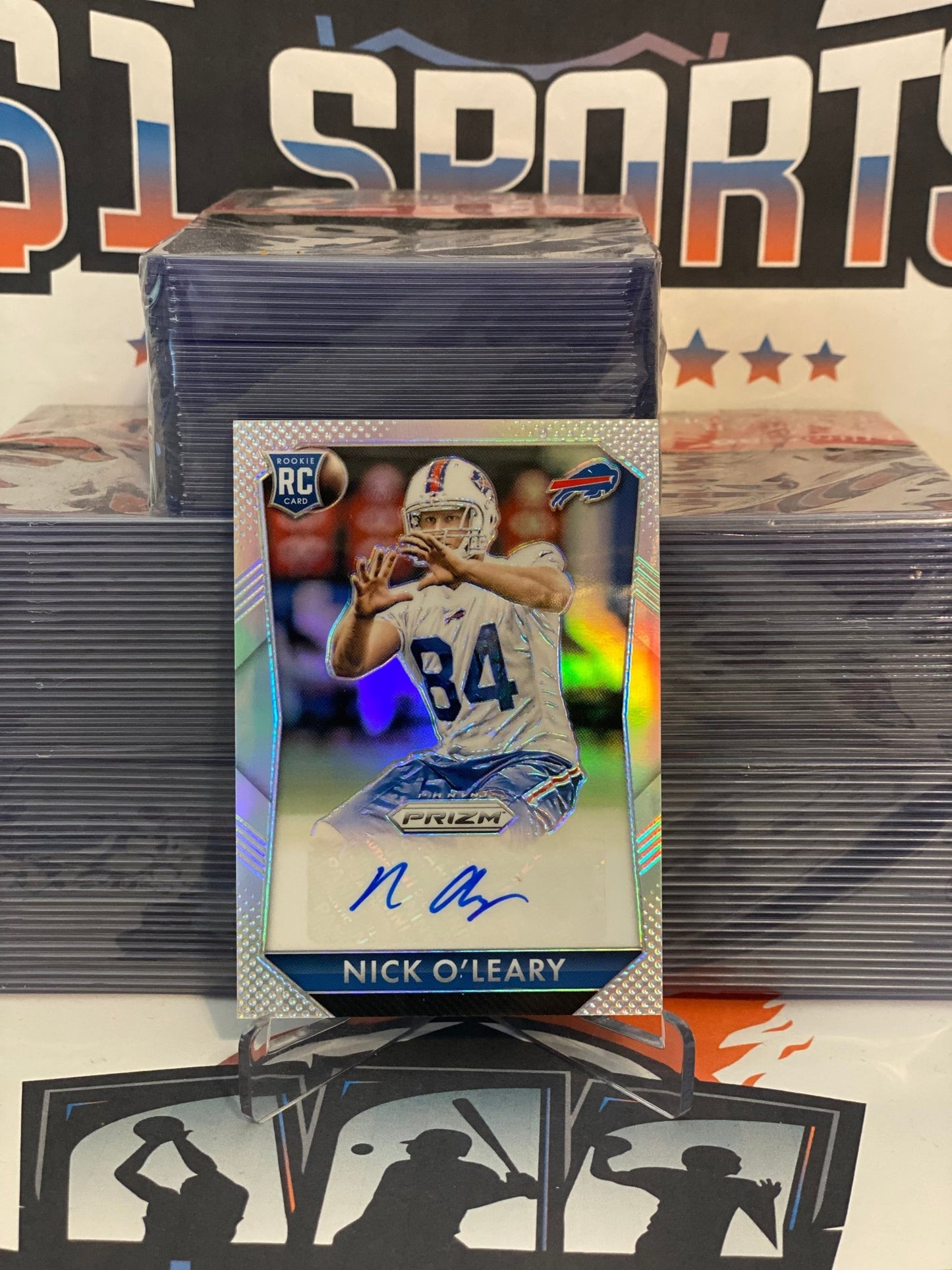 2015 Panini Prizm (Silver Prizm, Auto 265/350) Nick O'Leary Rookie #RS-NOL