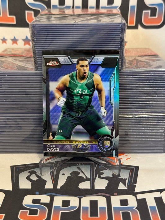 2015 Topps Chrome (Black Refractor 53/399) Carl Davis Rookie #195