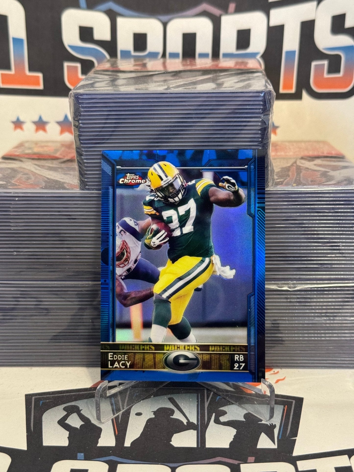 2015 Topps Chrome (Blue Refractor 48/199) Eddie Lacy #19