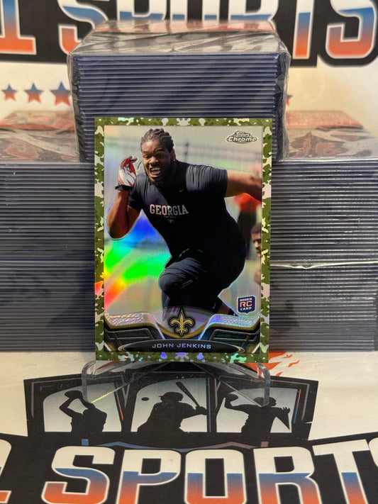 2015 Topps Chrome (Camo Refractor 173/499) John Jenkins Rookie #151